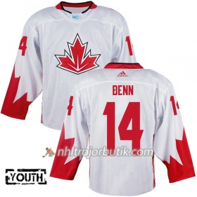 Kanada Tröja Jamie Benn 14 World Cup 2016 Barn Vit